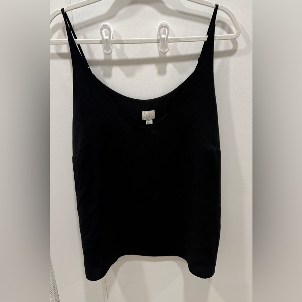 a new day Black Camisole Top